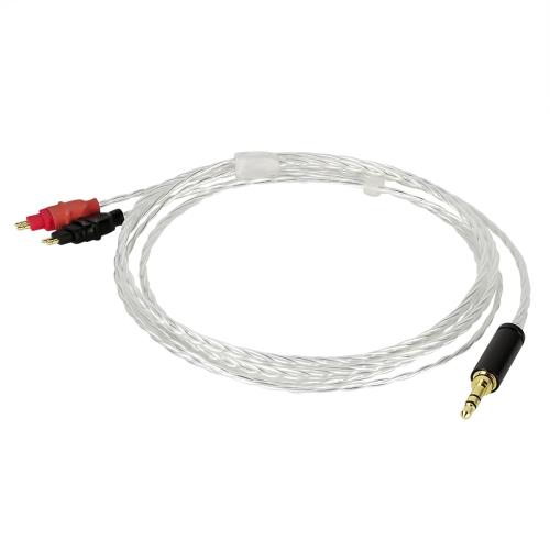 Geekria Apollo シルバーメッキ アップグレードオーディオケーブル Sennheiser HD660S HD600 HD650 HD580 ヘッドホン対応 3.5mm (1/8インチ) 交換用ヘッドホンコード HiFiヘッドセット用 (4フィート/1.2m)