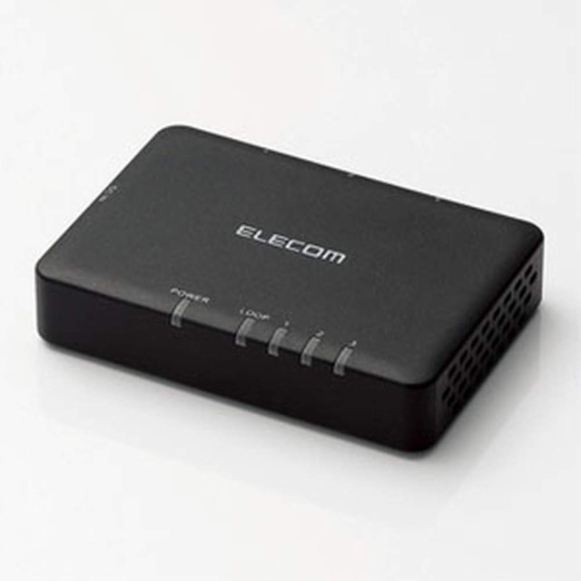 エレコム スイッチングハブ ギガビット 3ポート AC電源 小型 EHC-G03PA-SBの通販は