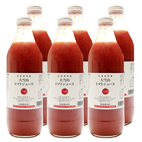 北海道 大雪山トマトジュース 無塩 (1000ml×6本)の通販は 12,246円
