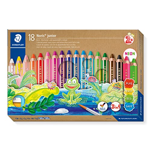ステッドラー(STAEDTLER) 色鉛筆 ノリスジュニア 18色 水彩色鉛筆 140 C18の通販は