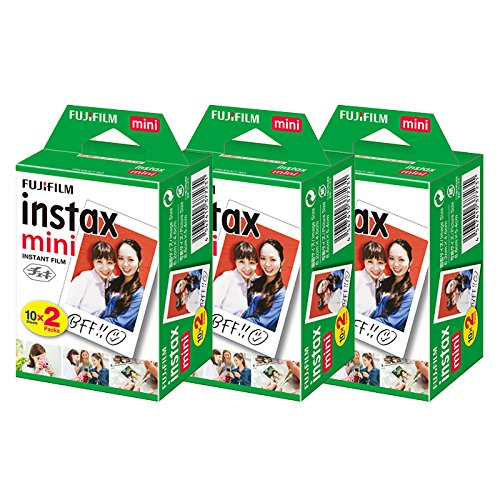 富士フィルム カラー チェキフィルム instax mini 2パック品 JP2(20枚入り)×3個セット [60枚入] マルチカラーの通販は 10,312円