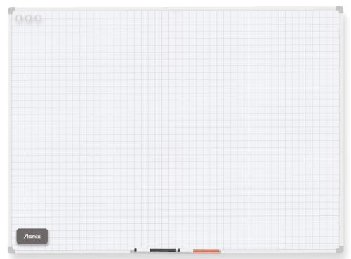 アスミックス(Asmix) アスカ ホワイトボード セクションボード VWB072 3Lサイズ 1200×900mm 方眼線あり タテヨコ
