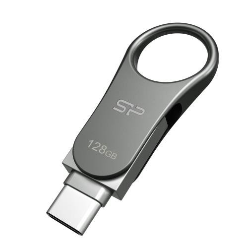 Silicon Power 128GB Type C  Type A デュアル USB 3.0/3.2 Gen 1 デュアルフラッシュドライブ、モバイルC80。の通販は