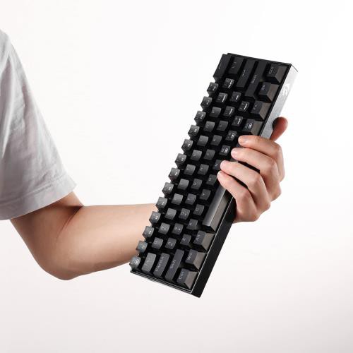 Redragon K630 Dragonborn 60%有線RGBゲーミングキーボード 61キーコンパクトメカニカルキーボード リニアレッドスイッチ付き プロドライバーサポート ブラックの通販は