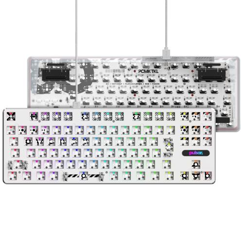Pulsar Gaming Gears PCMK メカニカル ゲーミング キーボード TKL JIS 日本語配列 ホットスワップ 80% 91キー カスタマイズ国内正規品 (Barebone(ボードのみ), White)の通販は 8,044円
