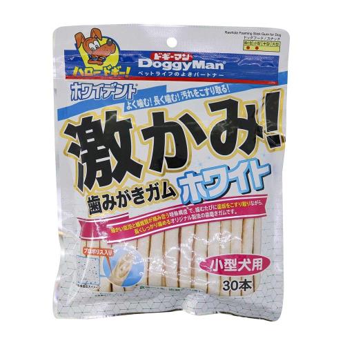 （まとめ買い）ドギーマン ホワイデント 激かみ！歯みがきガムホワイト 小型犬用 30本 犬用おやつ ×8の通販は 4,840円