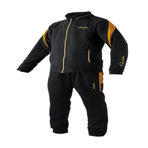 がまかつ(Gamakatsu) ライトクールスウェットスーツ GM3733 ブラック/ゴールド LL