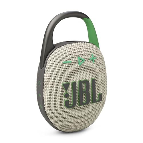 JBL CLIP5 Bluetoothスピーカー USB C充電/IP67防塵防水/アプリ対応/カラビナ構造/パッシブラジエーター搭載/ポータブル/ウインブルドングリーン JBLCLIP5SANDの通販は
