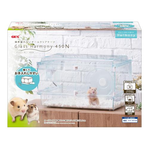 ジェックス Harmony グラスハーモニー450N ガラス製クリアケージ スターターセット ハムスター・小動物用 W47.0×D31.0×H28.2cmの通販は 5,088円