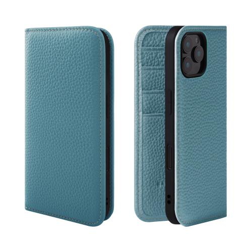 HANATORA iPhone16ProMax ケース 手帳型 本革 スマホケース スマホ スタンド コードホルダー 付き シュリンクカーフレザー ギフト マグネットなし シアン PH-16ProMax-Cyan ギフト 誕生日ギフト 女性 彼女 お母さん お父さん 人気商品 30代 40代 50代 60代 70代