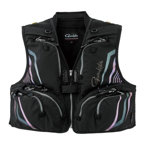 がまかつ(Gamakatsu) ショートハーフメッシュベスト GM2332 Mブラック 5L