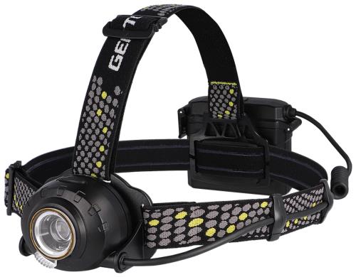 GENTOS(ジェントス) LED ヘッドライト USB充電式 明るさ800ルーメン/実用点灯11時間/後部認識灯 専用充電池または単3形電池4本(別売り)使用 ヘッドウォーズ HLP-2504