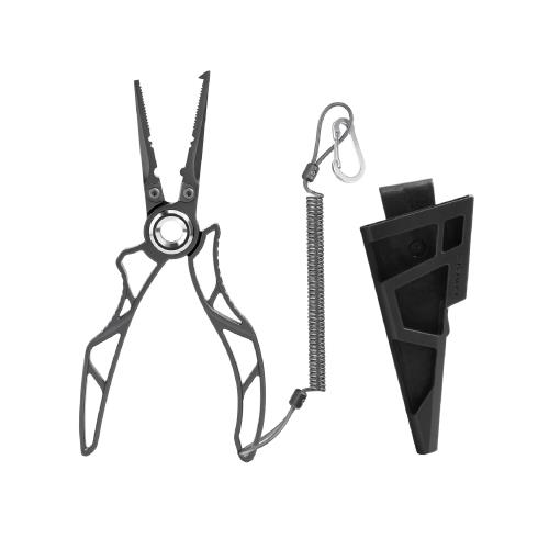 ゴメクサス ステンレススチール 防錆 フィッシングプライヤー「7インチ」釣りフライヤー 防錆性 耐食性 頑丈プライヤー スプリットリング開き