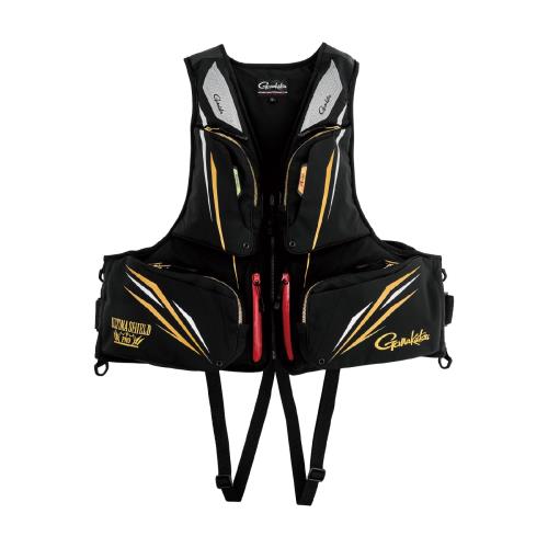 がまかつ(Gamakatsu) アルテマシールドプロ フローティングベスト ブラック 5L GM6005