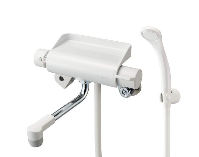SANEI サーモシャワー混合栓 お風呂用 25%節水シャワー 一定温度キープ 小物が置けるトレー付き ラクナーレ SK1821D-13の通販は 12,581円