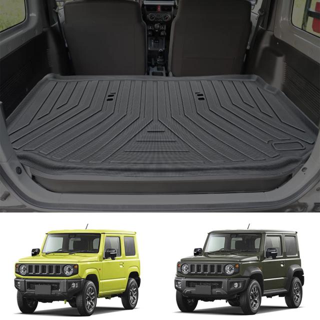 Temiryラゲッジマット 新型ジムニー用 JB64W JB74W 専用 ラゲッジマット 撥水 荷台マット 汚れに強い 後部座席 滑り止め 厚手ゴム 耐久性 取付簡単 ジムニー用 ブラック (ジムニー専用（ゴム製）) 5,025円