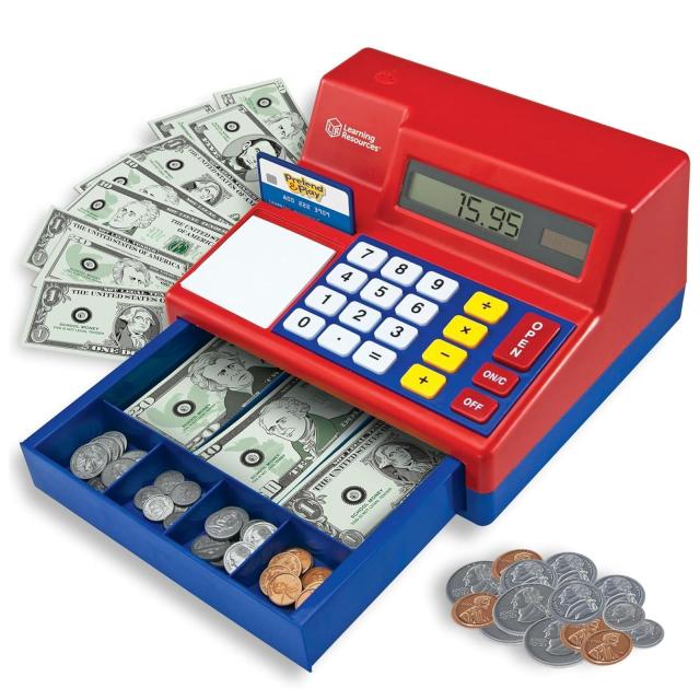 ラーニング リソーシーズ Pretend ＆ Play R Calculator Cash Register 電卓式レジ 米ドル付き LER
