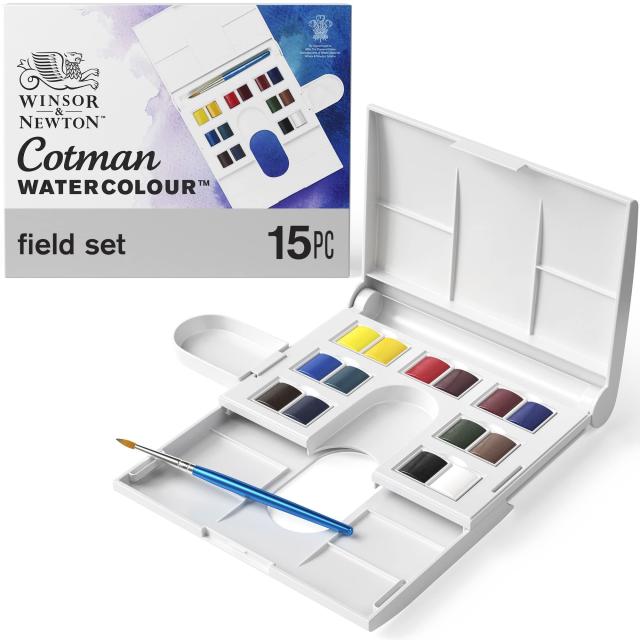 Winsor Newton ウィンザーニュートン 水彩絵具 コットマン ウォーターカラー ハーフパン