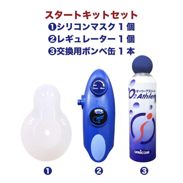 UNICOM 携帯酸素発生器 オーツーアスリート O2 Athlete 交換用酸素ボンベ 3本セット_3