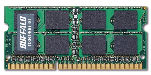 BUFFALO PC3-12800 204Pin DDR3 SDRAM S.O.DIMM D3N1600 10,116円