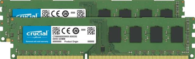 Crucial(Micron製) デスクトップPC用メモリ PC3L-12800(DDR3L-1600) 8GB×2枚 1.35V/1.5V対応 CL11 240pin CT2K102464BD160B
