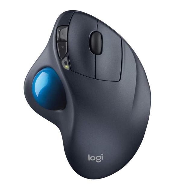 ロジクール ワイヤレスマウス シルバーブルー トラックボール 無線 M570t Unifying 5ボタン トラックボールマウス 電池寿命最大18ケ月 国内 3年間無償保証