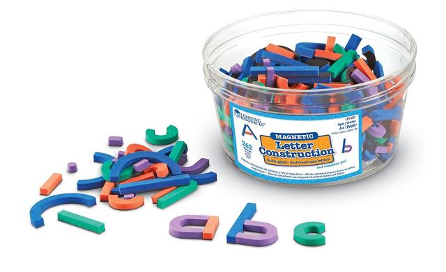 ラーニング リソーシーズ Magnetic Letter Construction 文字を作ろう！ スポンジマグネット LER 8551