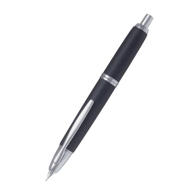 PILOT 万年筆 キャップレス 木軸 F ファイン(細字) ブラック 黒 FC25SKBF ペン先18K パイロット