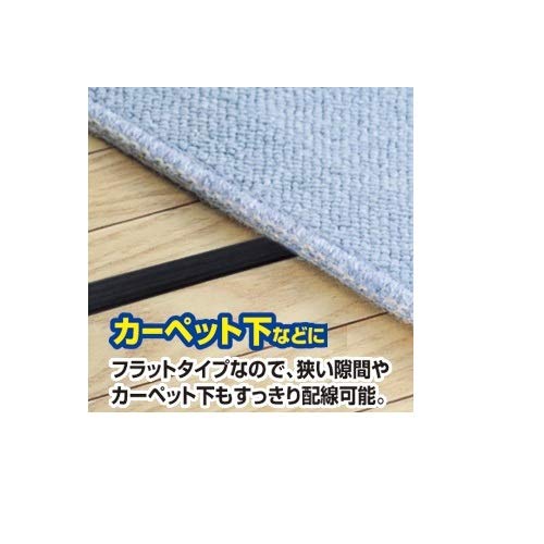 サンワサプライ フラットHDMIケーブル 10m ブラック KM-HD20-100FK_3