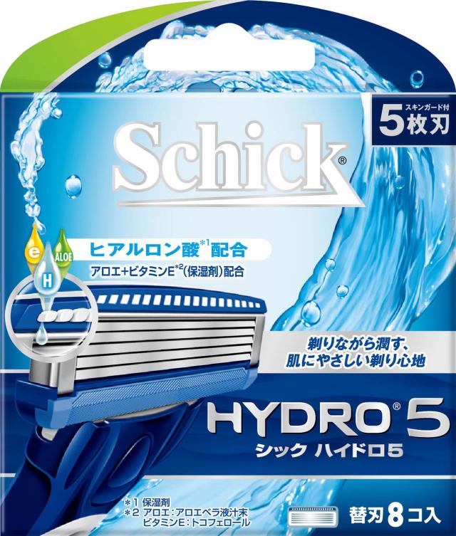 Schick(シック) シック Schick 5枚刃 ハイドロ5 替刃 8コ入 男性カミソリ 替刃8コ 単品 8個 (x 1)