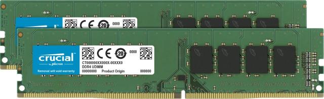Crucial デスクトップ用増設メモリ 16GB(8GBx2枚) DDR4 2666MT/s(PC4-21300) CL19 UDIMM 288pin CT2K8G4DFS8266