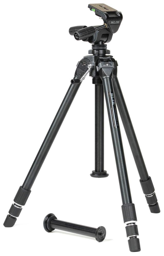 SLIK 三脚 プロフェッショナル II NS 3WAY雲台 大型 ショートエレベータ付属