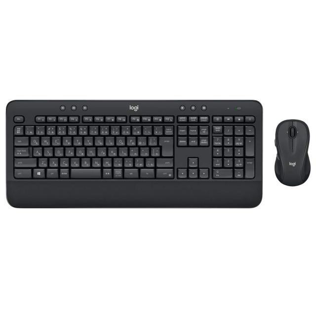 ロジクール マウス ワイヤレスキーボード セット MK545 静音 キーボード ワイヤレスコンボ パームレスト チルトレッグ搭載 長電池寿命 高耐久性 Unifying 国内