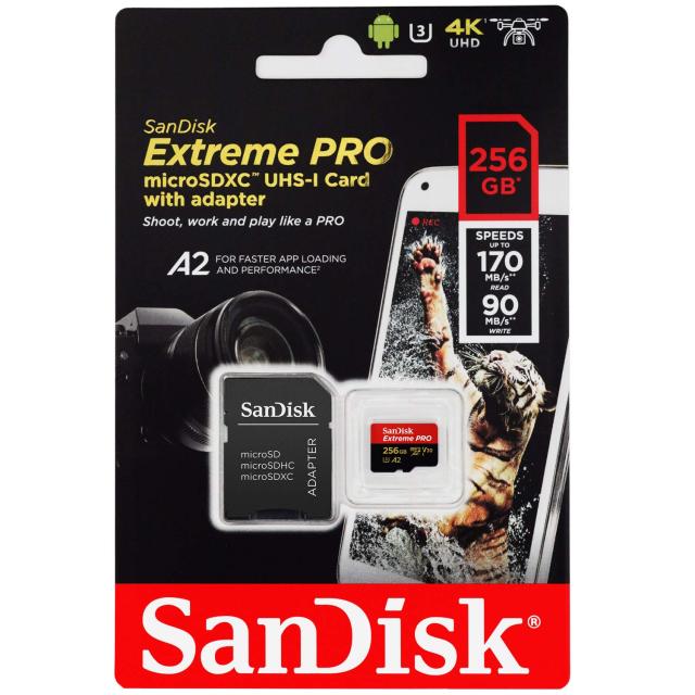 microSDXC 256GB SanDisk サンディスク Extreme PRO UHS-1 U3 V30 4K Ultra HD A2対応 SDアダプター付 [並行輸入品]_1