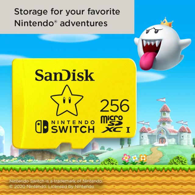 Sandisk SDSQXAO-256G-GN3ZN memory card 256 GB MicroSDXC Nintendoの正式ライセンス 海外パッケージ品_5