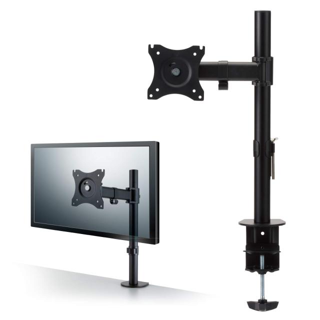 ELECOM 3軸式見せびらかす腕 1画面ひな型 遊撃手腕印字機 耐荷重8.0kg クランプ式・はと目式 DPA-SS01BK