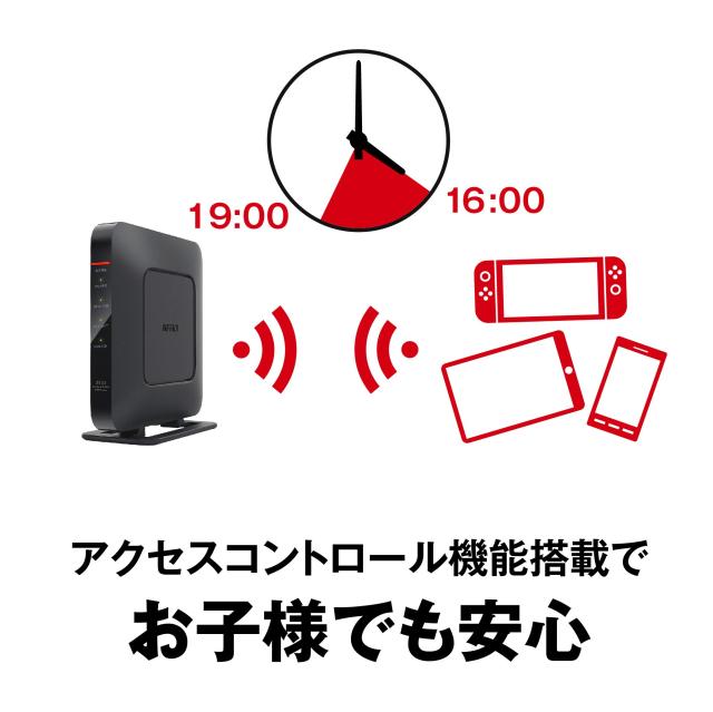 バッファロー 11ac対応 1733＋800Mbps 無線LANルータ（親機単体） WSR-2533DHPL-CiPhone13/12/11メーカー動作確認済み_4