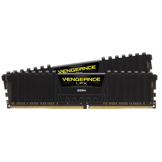 CORSAIR VENGEANCE LPX DDR4 メモリ 16GB（8GB×2）最大3200MHz対応 Intel XMP対応 CL16 デスクトップPC用 ブラック CMK16GX4M2E3200C16