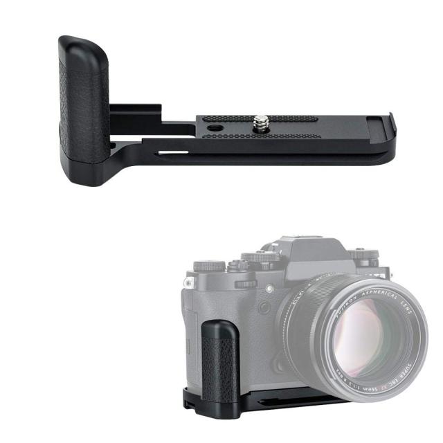 JJC 金属 L型ハンドグリップ 富士フイルム Fuji カメラ適用 電池交換が便利 底の1  アルカタイプ