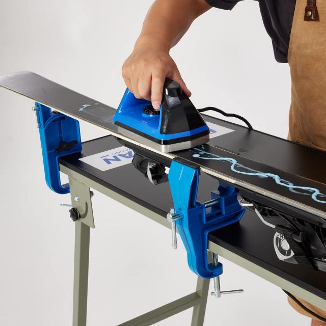 XCMAN Ski Vise 全金属の高山スキーバイス の調律とワックスがけに用い