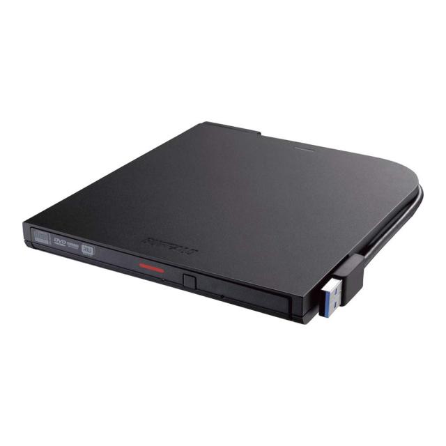 BUFFALO USB3.1 Gen1 ポータブルDVD Type-C 再生 書込みソフト添付 DVSM-PTC8U3-BKA