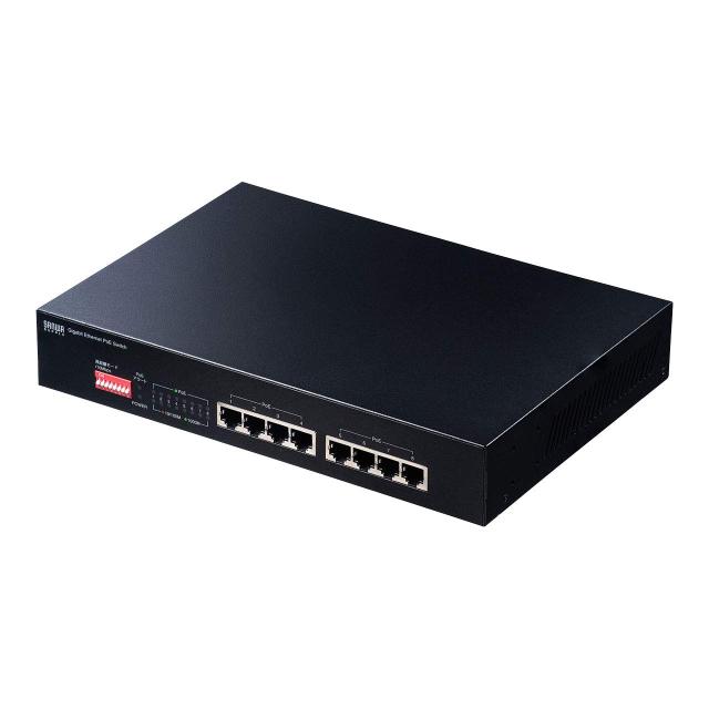 サンワサプライ 長距離伝送 ギガビット対応PoEスイッチングハブ LAN-GIGAPOE81 21,329円