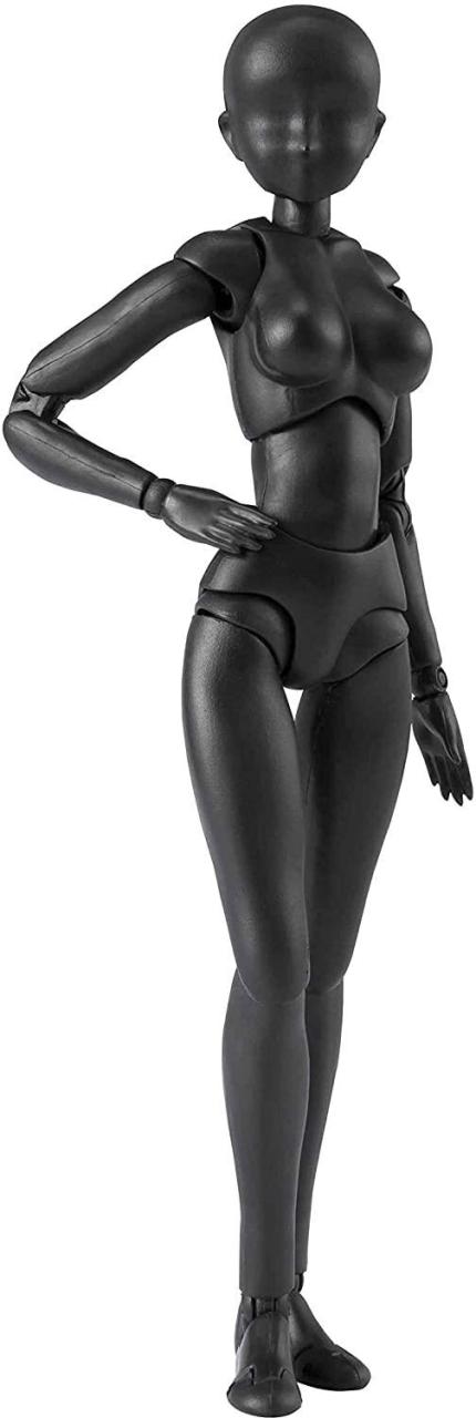 TAMASHII NATIONS S.H.フィギュアーツ ボディちゃん DX SET 2 (Solid black Color Ver.) 約135mm ABSPVC製 可動フィギュア 10,634円