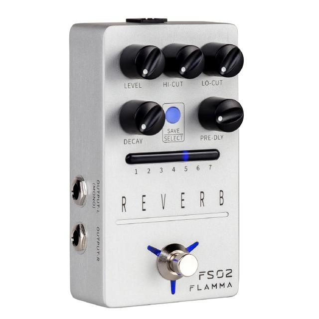 FLAMMA ステレオ デジタル ペダル ギター エフェクト ルーパー 保存可能 プリセット トレイル Digital Effects