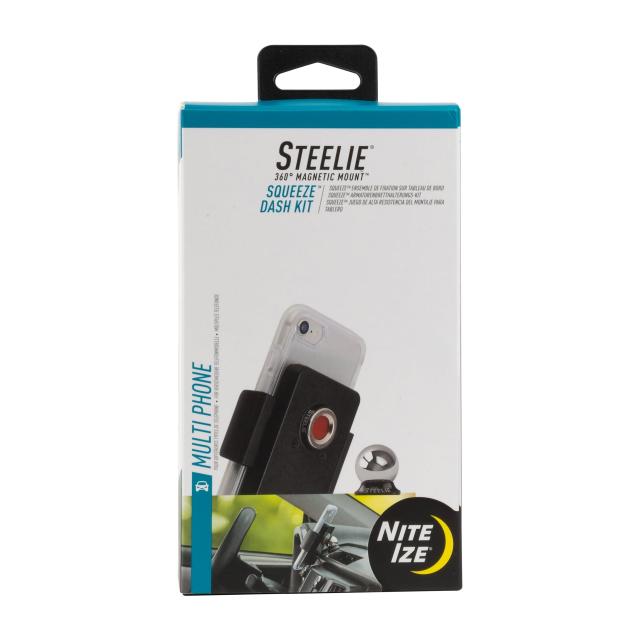 Nite Ize Steelie スクイーズダッシュキット - 車のどろ除け用磁気保持者 - 電話を掛けるマウント - 車用の調節する能力のあるな電話を掛ける保持者 - Apple