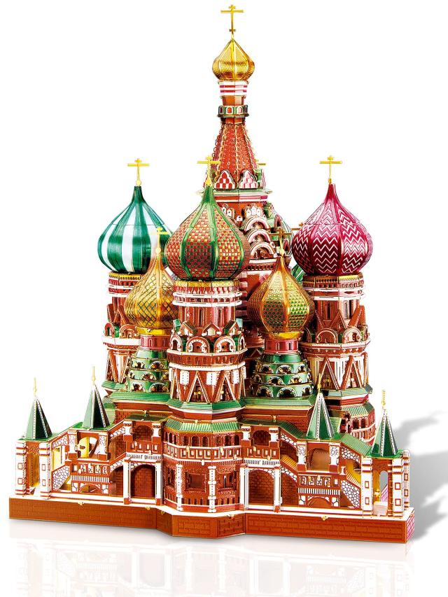 Piececool ピースクール 立体パズル 建物 メタリックナノパズル 3dメタルパズル 金属製模型 組み立てキット 接着剤不要 難易度5つ星 中級者 大人向け 飾り 置物_1