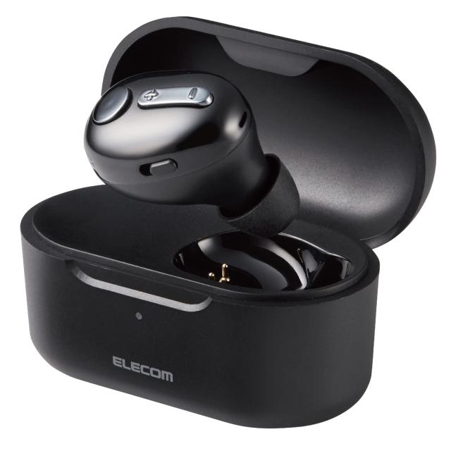 エレコム(ELECOM) イヤ電話機 上端仕かける Bluetooth 最低限度 HSC32MP 申し受ける入れもの付き添い人 黒いこと LBT-HSC32MPBK