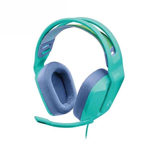 Logicool G ゲーミングヘッドセット G335 ゲーミング ヘッドセット 有線 軽量 3.5mm 立体音響 マウスパッド G240 クロス表面 G240f ステレオ 2.1ch