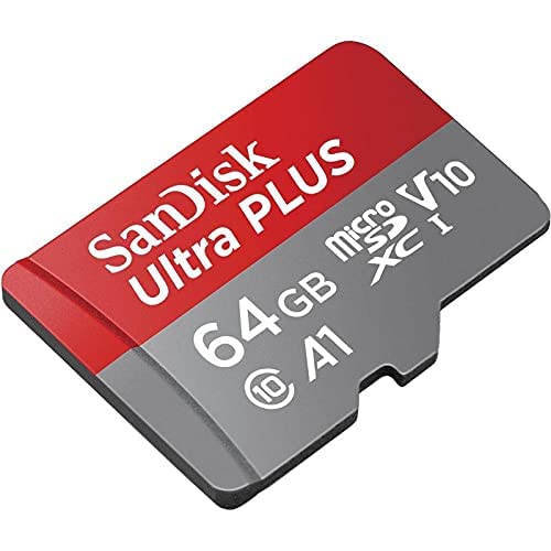 Sandisk Ultra Plus 64GB MicroSDXC UHS-I Card with Adapter 130MB/s Class 10 U1 A1_1
