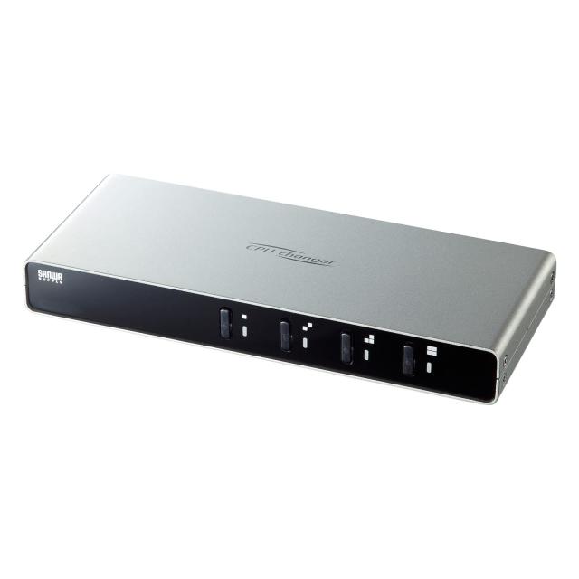 サンワサプライ Sanwa Supply パソコン自動切替器 1 SW-KVM4LUN2 シルバー